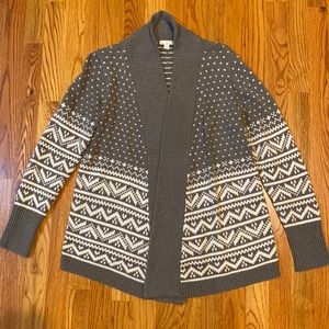 GAP grey/white cardigan